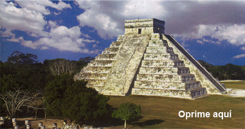 Pir�mide de Ku-Kul-Kan, Chichen Itza, Yucat�n, M�xico. Oprime aqu�.